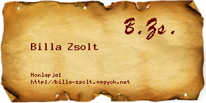 Billa Zsolt névjegykártya